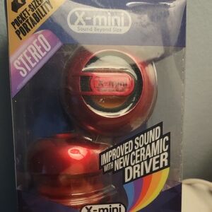 X-mini 2 Red Portable Speaker with Ceramic Driver New Sealed In Box